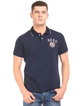 Aeropostale Solid Regular Fit Polo Shirt