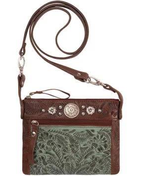 American West Women's Turquoise Trail Rider Crossbody Purse