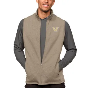 Antigua Vanderbilt Commodores Oatmeal Course Full-Zip Vest