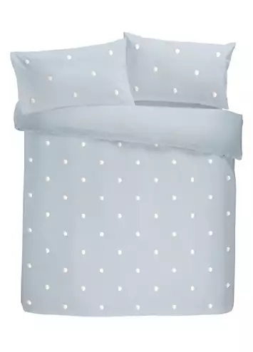 Appletree Boutique Duck Egg Dot Garden 100% Cotton Duvet Cover Set | Kaleidoscope