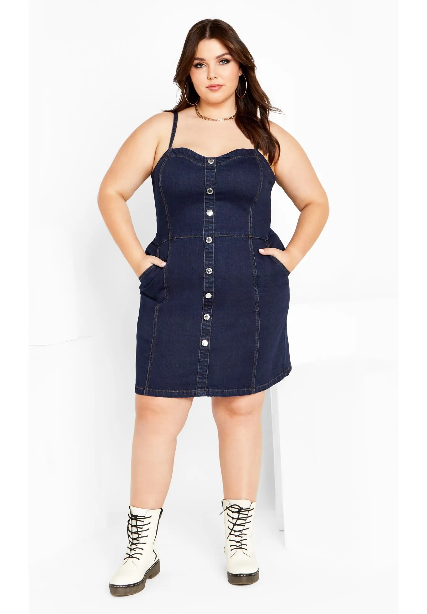 Ashlynn Dress - indigo