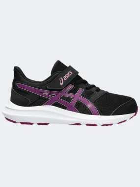 Asics Jolt 4 Girls Running Shoes Black/Blackberry