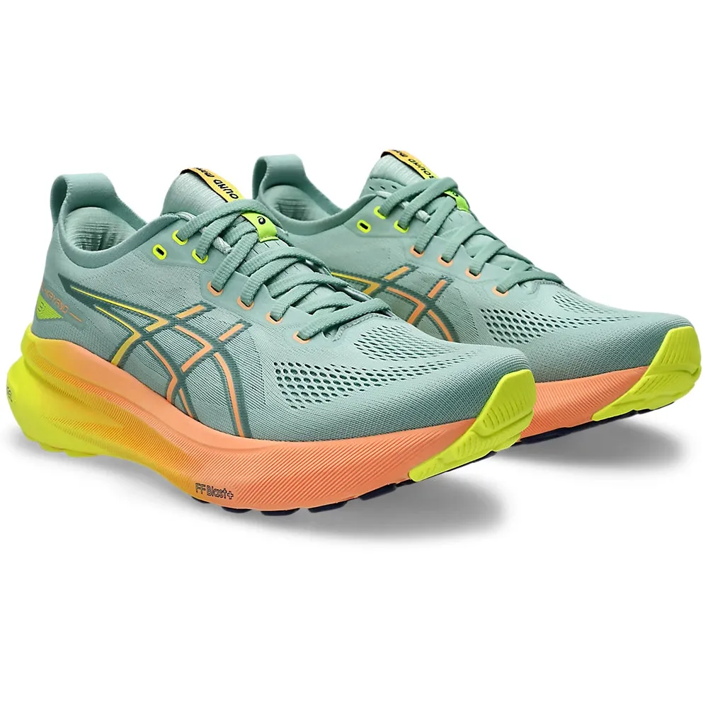 Asics Women's Gel-Kayano 31 Paris Running Shoes Light Celadon / Safety Yellow