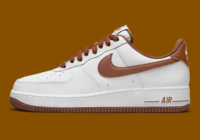 AUTHENTIC NIKE AIR FORCE 1 `07 White Pecan DH7561 100 Me...