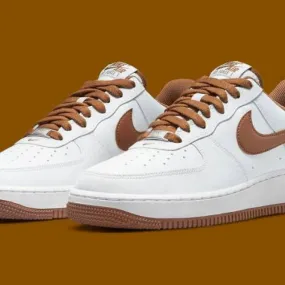 AUTHENTIC NIKE AIR FORCE 1 `07 White Pecan DH7561 100 Me...