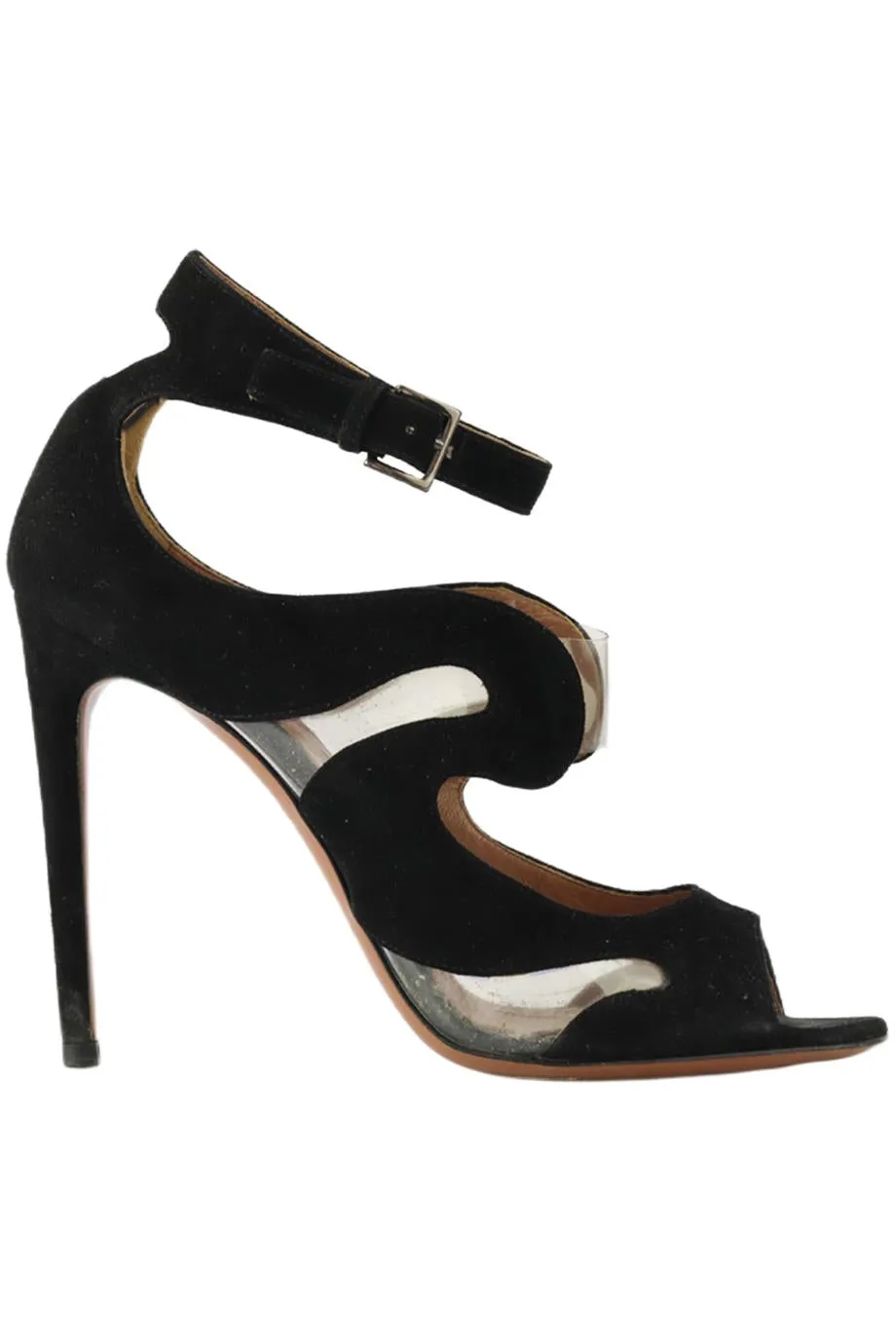 AZZEDINE ALAA PVC AND SUEDE SANDALS EU 38 UK 5 US 8