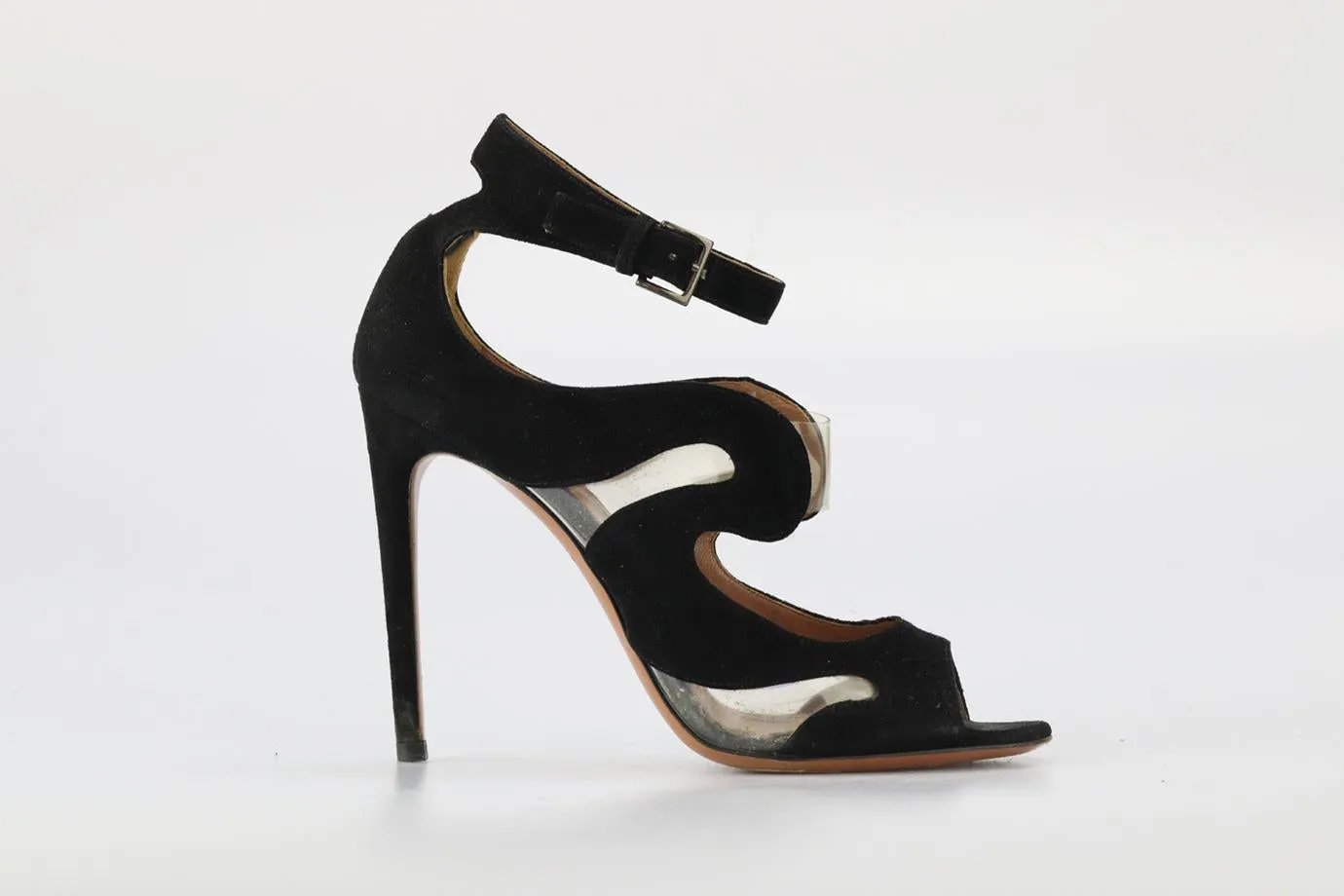 AZZEDINE ALAA PVC AND SUEDE SANDALS EU 38 UK 5 US 8