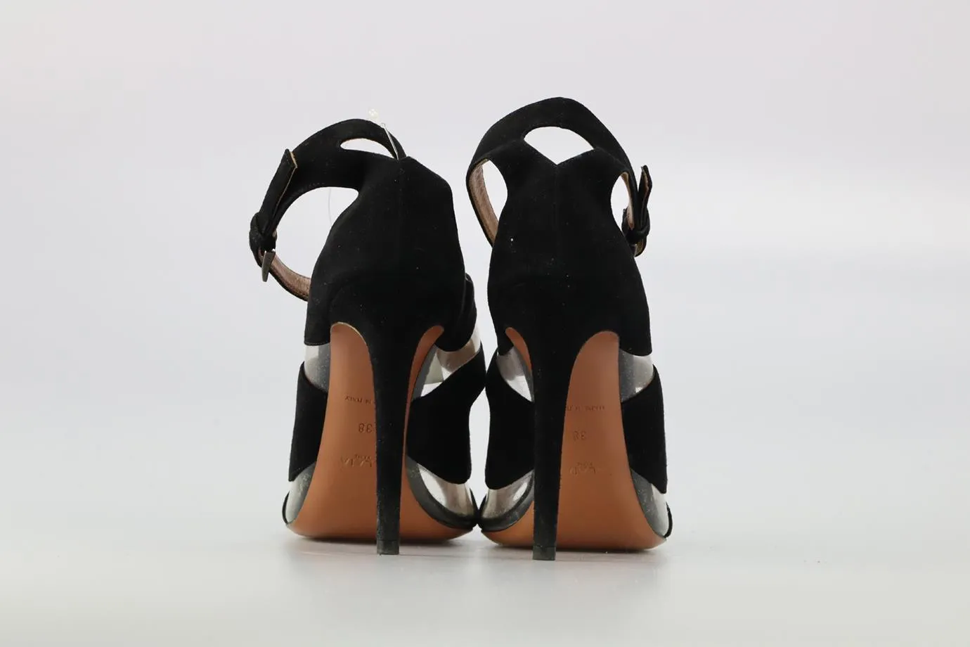 AZZEDINE ALAA PVC AND SUEDE SANDALS EU 38 UK 5 US 8