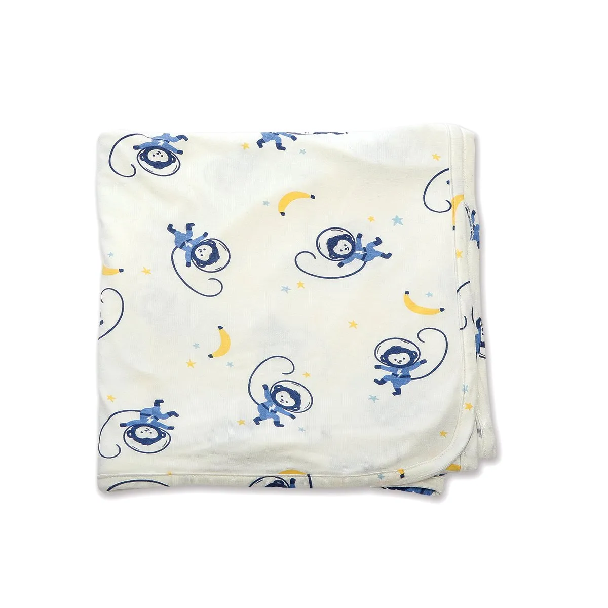 Bamboo Swaddle Blanket (Space Monkey Print)