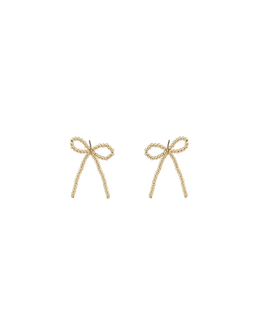     Beaded Short Bow Studs    --    