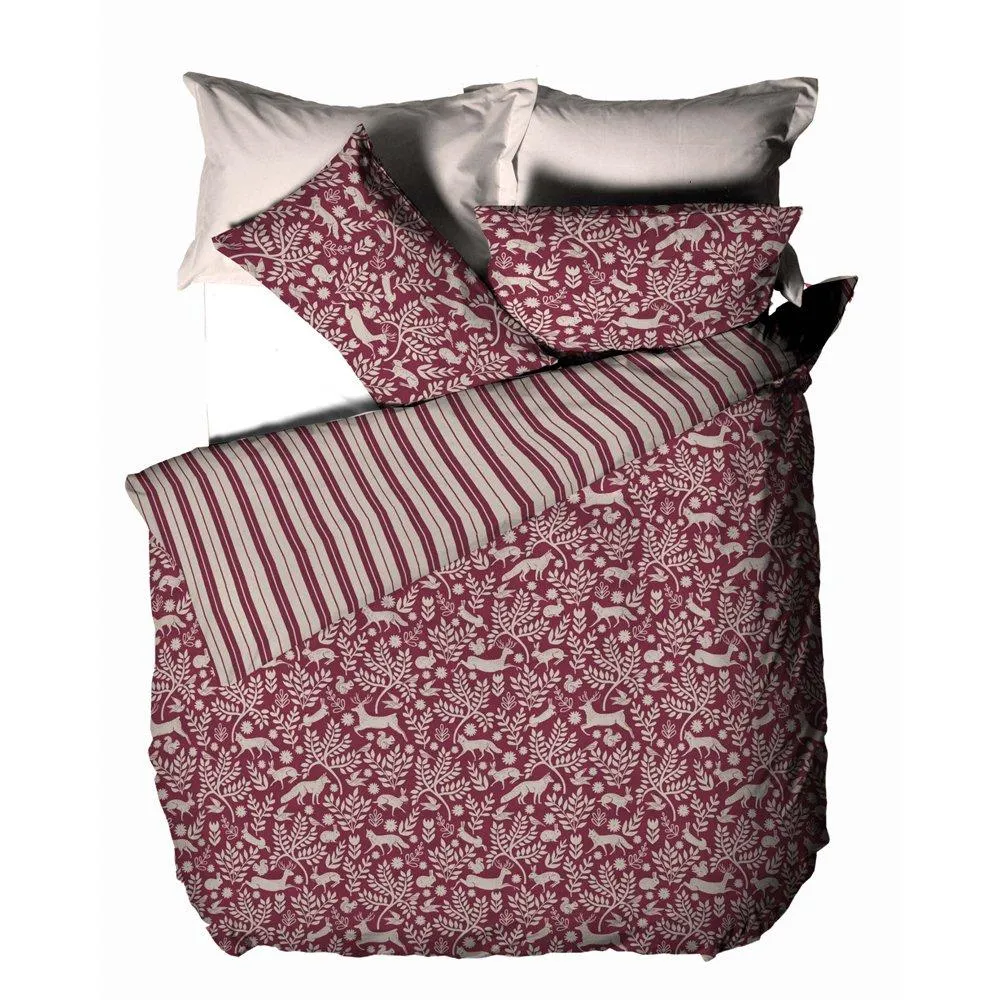 Bedding | Skandi Woodland Brushed Cotton Duvet Cover Set | Furn