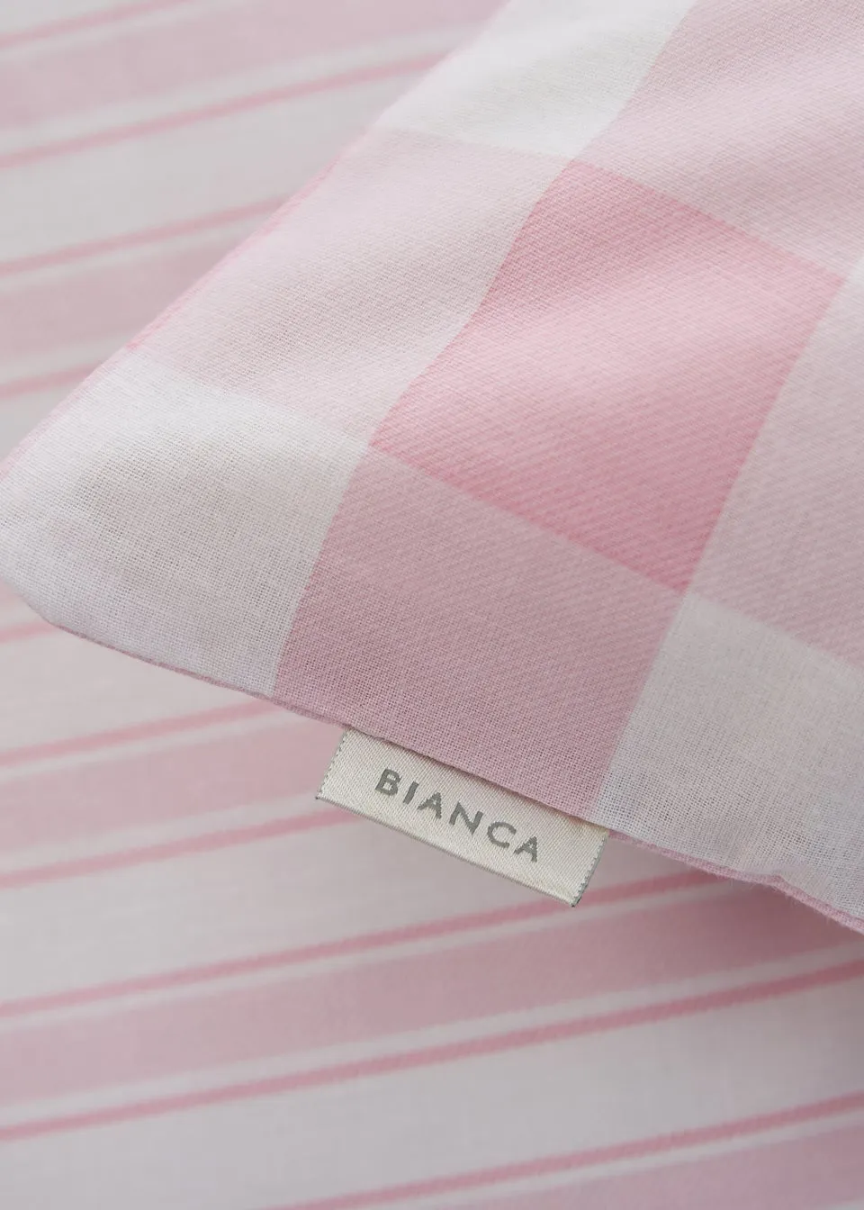 Bianca Fine Linens Check And Stripe Cotton Duvet Cover