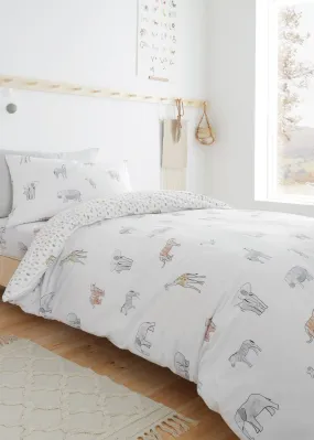 Bianca Fine Linens Zoo Animals Cotton Duvet Cover