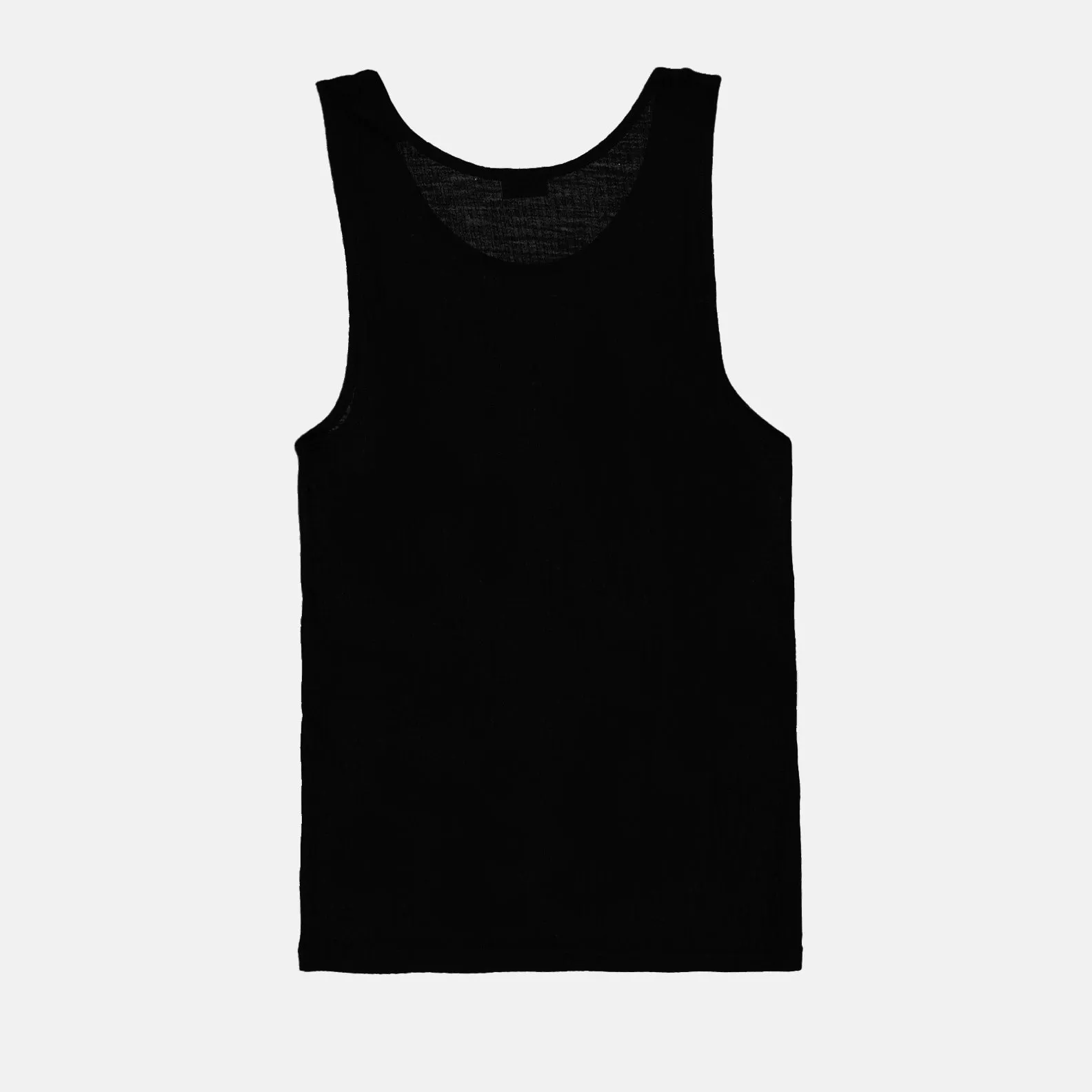 Black Logo Tank Top