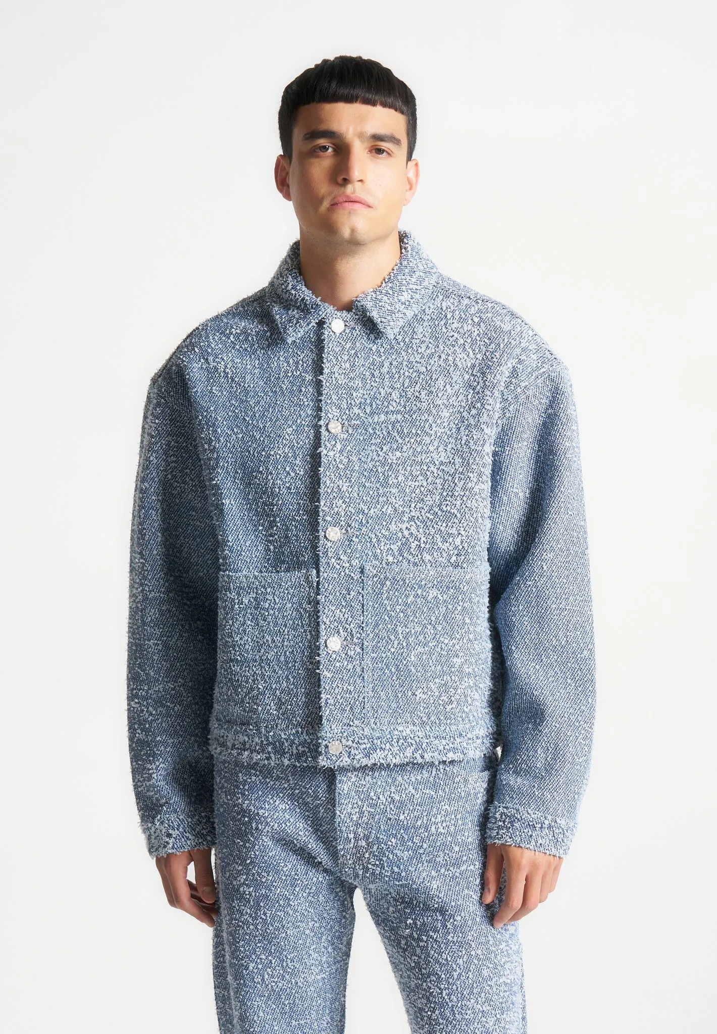 Boucle Carpenter Jacket - Blue