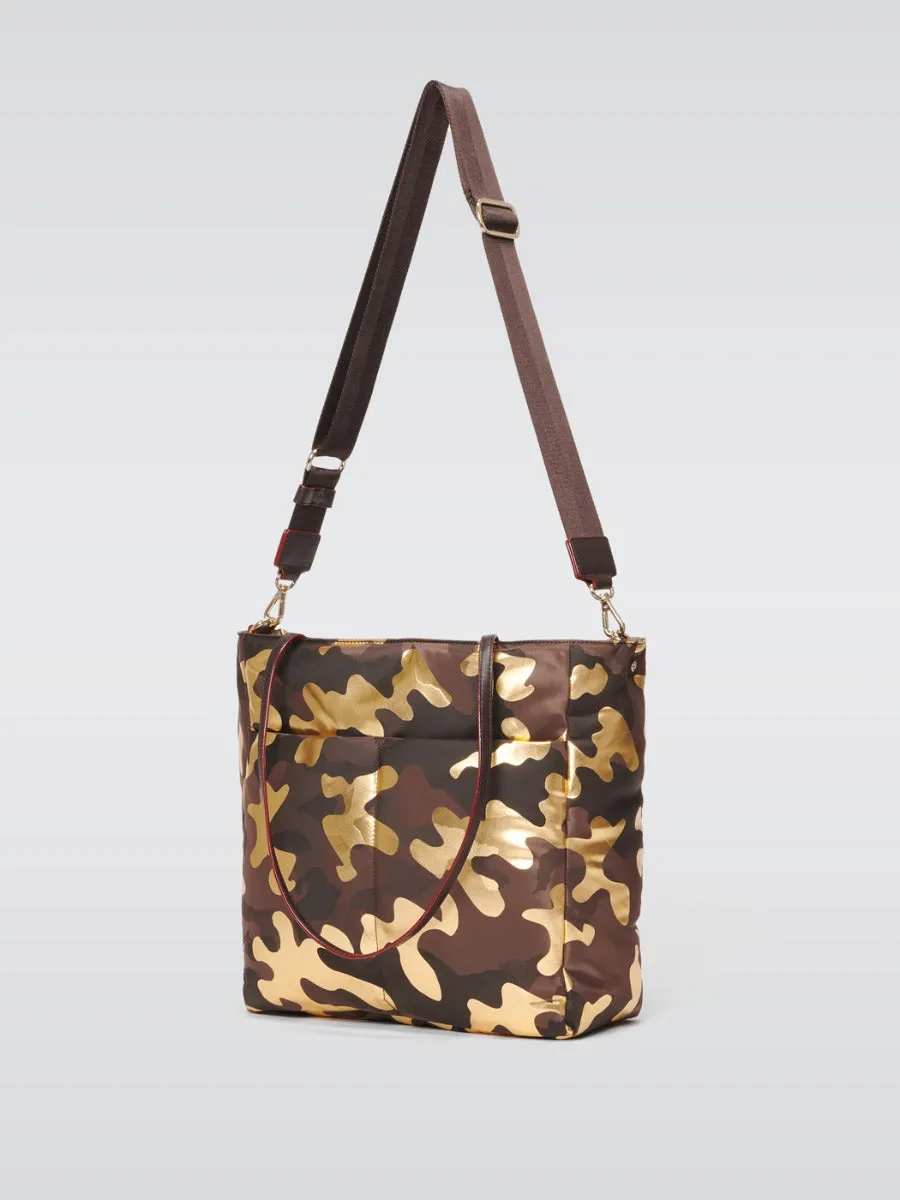 Bowery Quatro Tote - Gold Camo Bedford