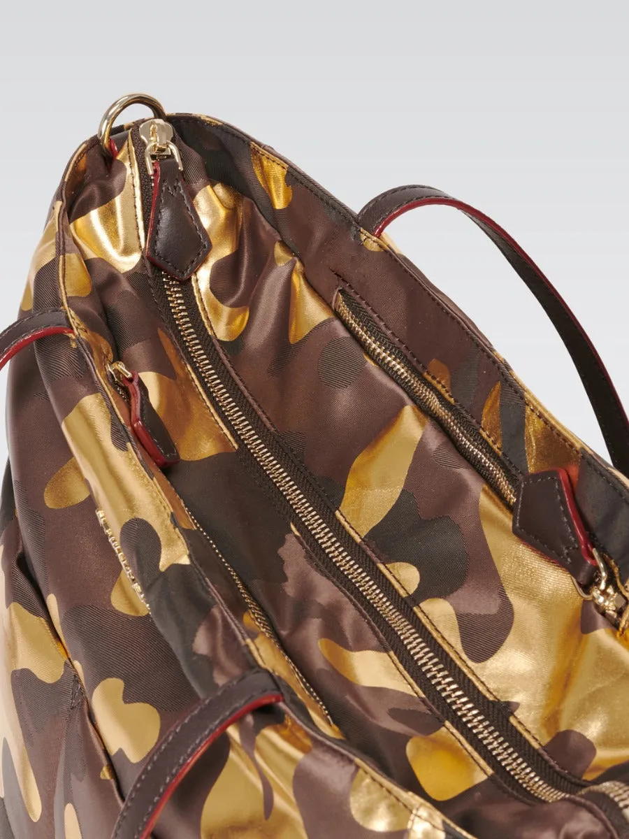 Bowery Quatro Tote - Gold Camo Bedford