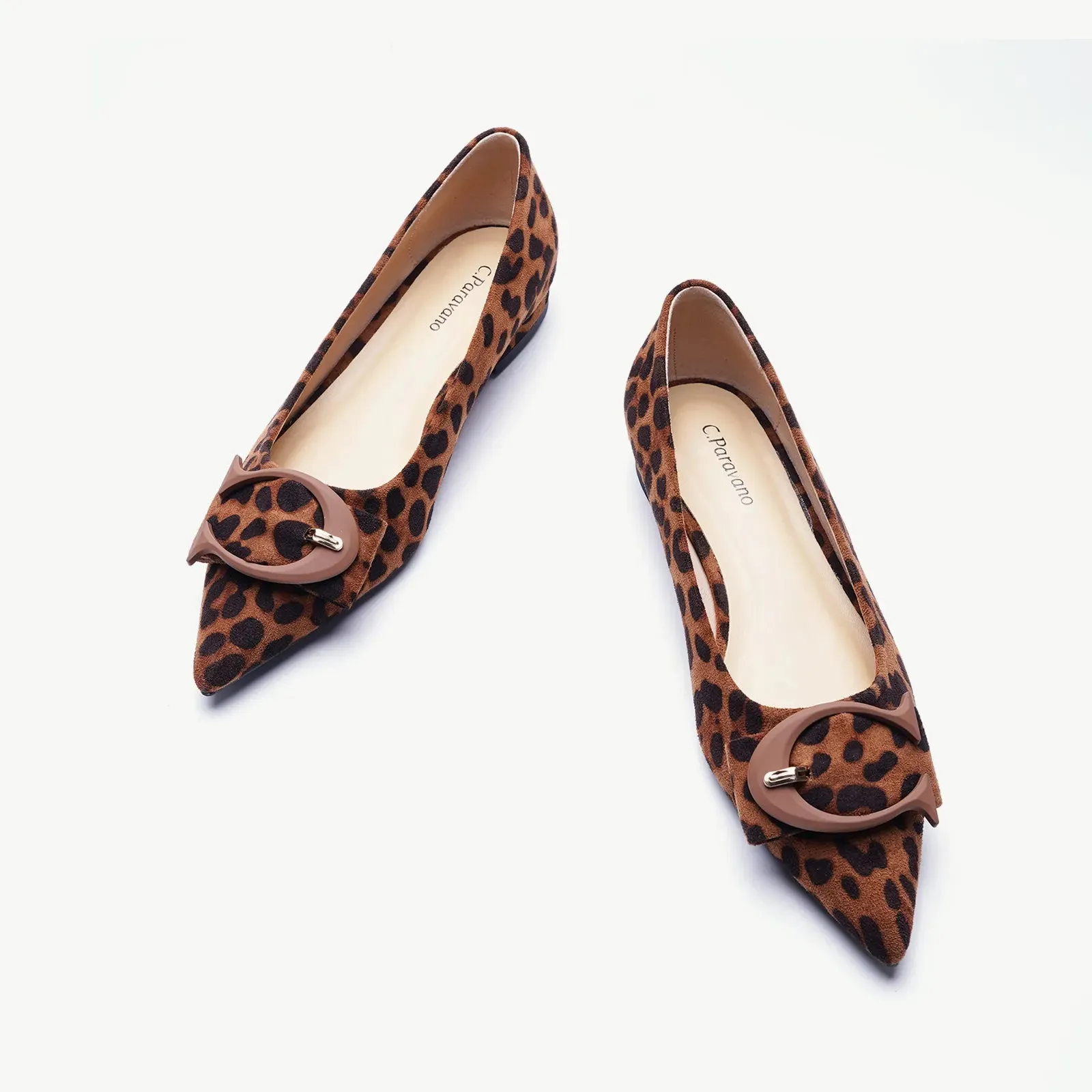 C Buckle Flats (Aida) Leopard