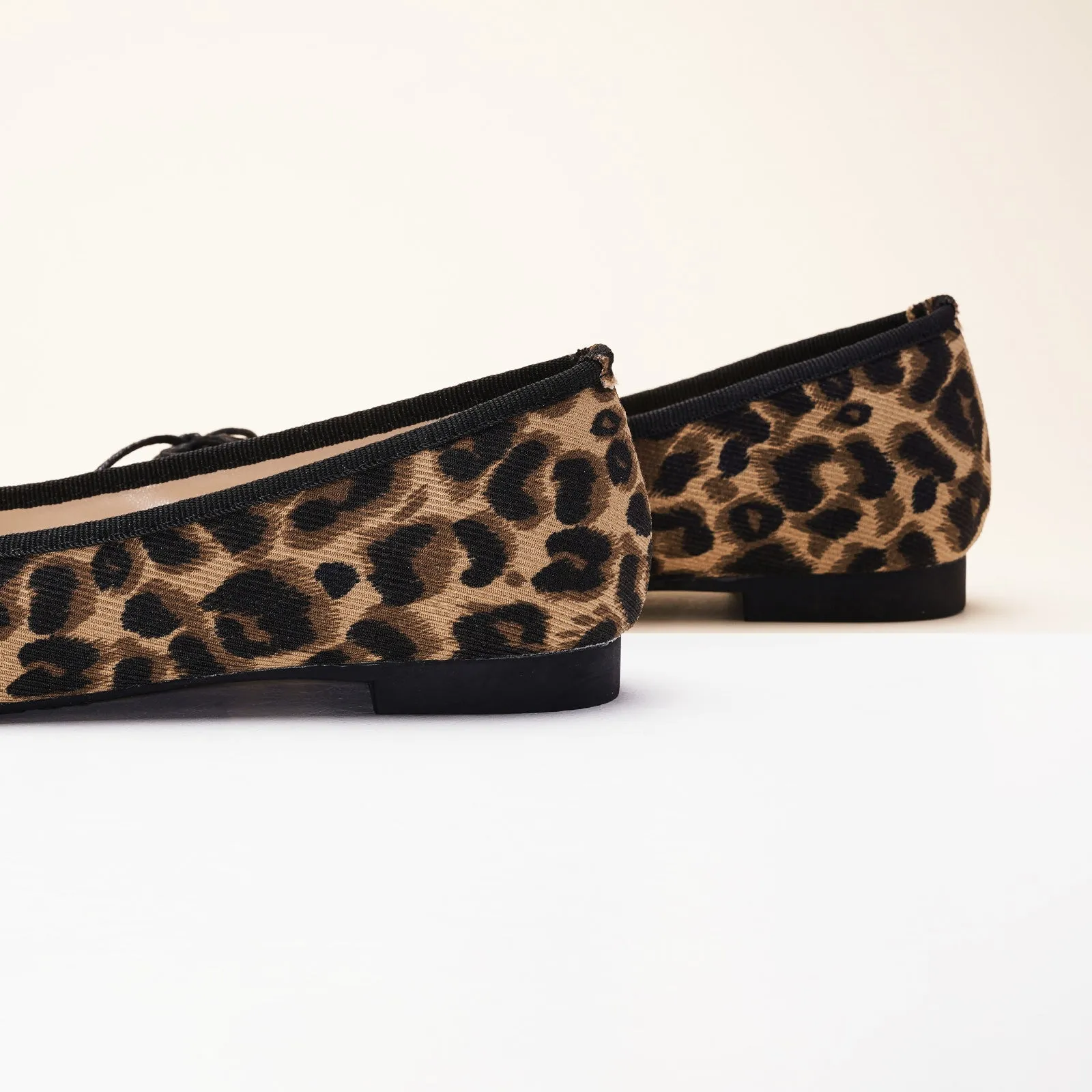 Canvas Ballet Flats (Elena) Leopard