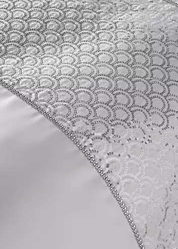 Catherine Lansfield Deco Sequin Duvet Cover Set - White | Kaleidoscope