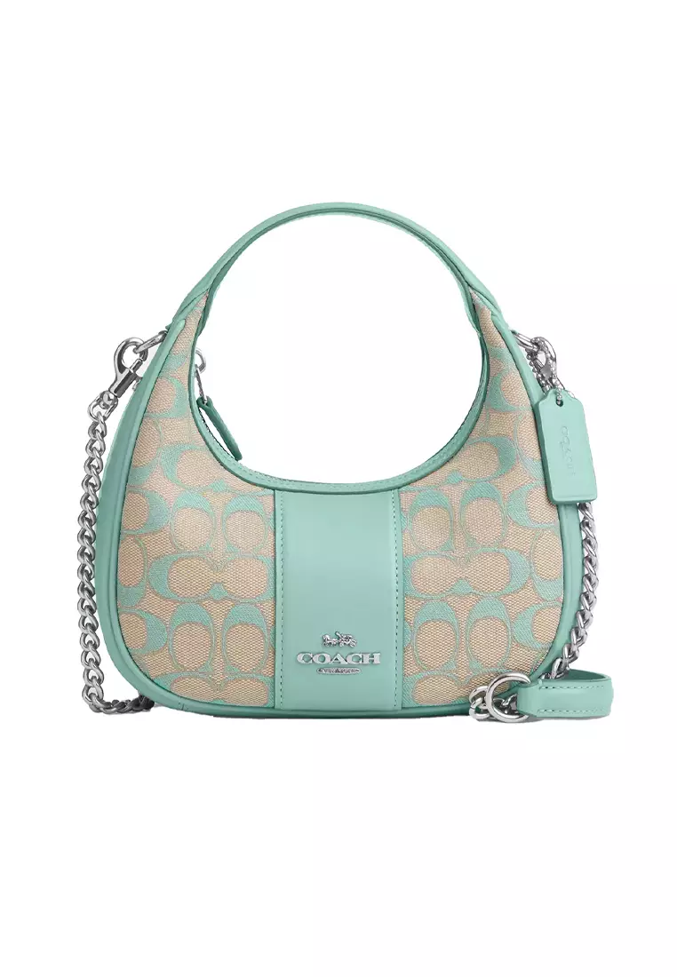 Coach COACH Carmen Mini Crossbody In Signature Jacquard Faded Blue CT773