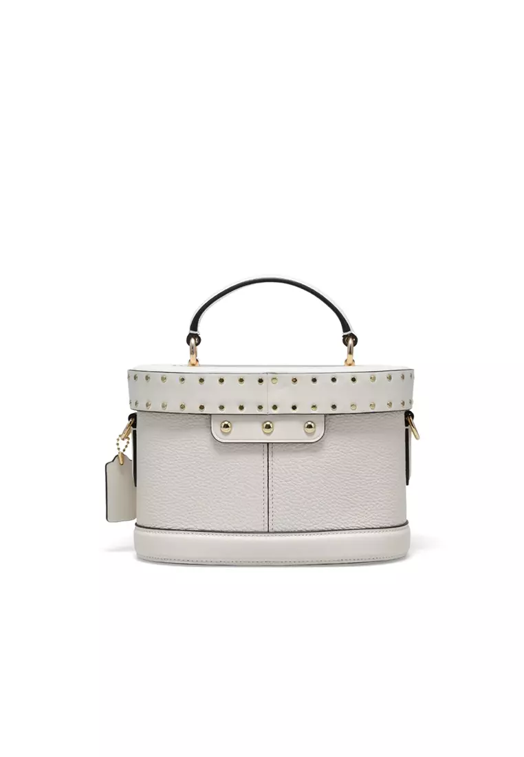 Coach COACH GEORGIE Women's White Metal Horse and Carriage Crossbody Handbag