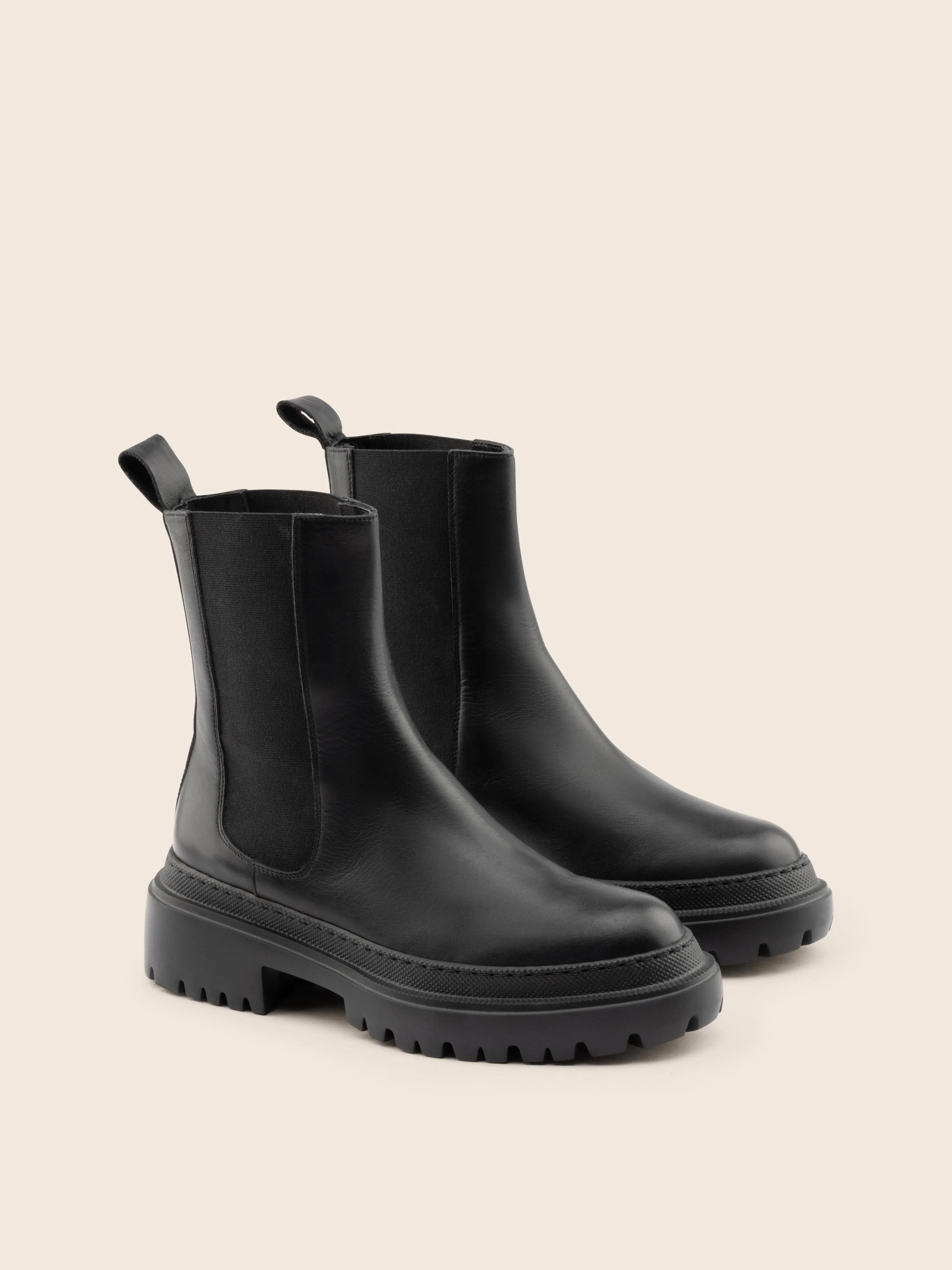 Corticella Black Leather Boot