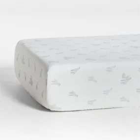 Crate&Barrel Supersoft Giraffe Organic Cotton Baby Crib Fitted Sheet