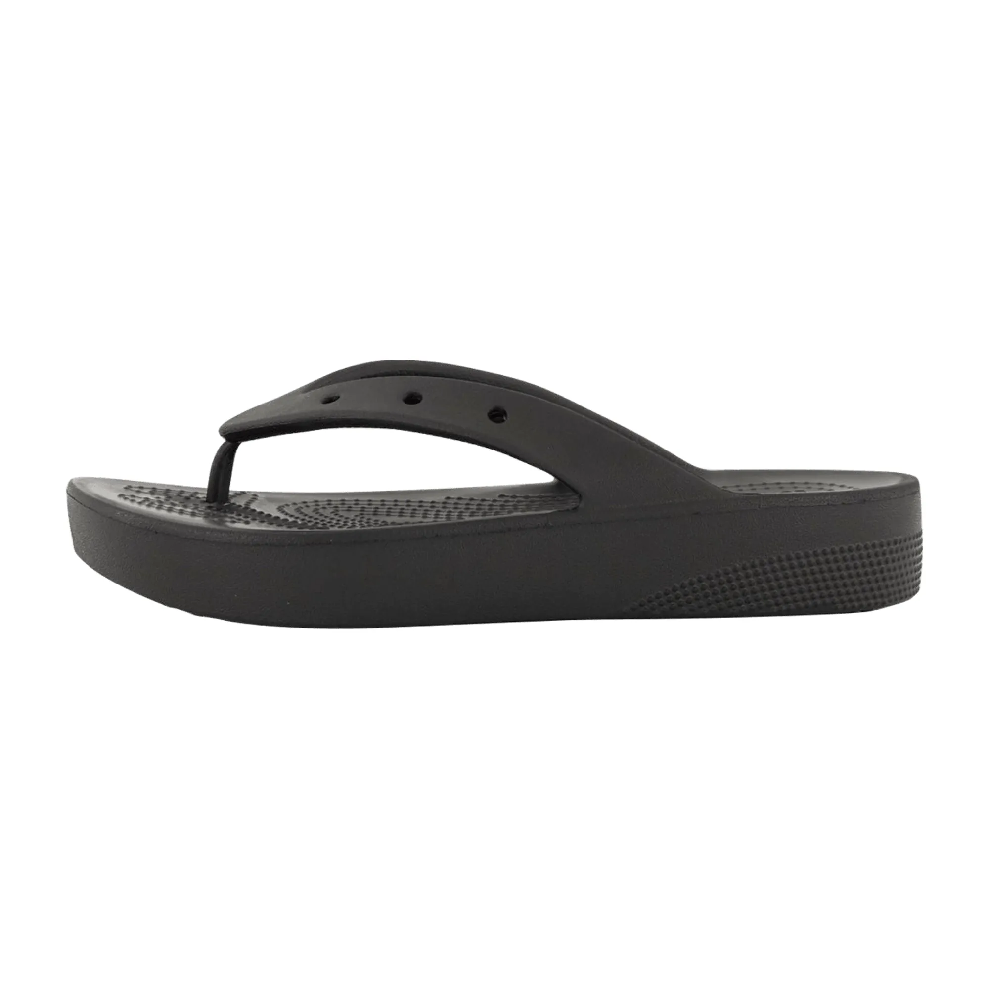 Crocs Classic Platform Flip W Sandals for Women - Trendy Black Flip Flops