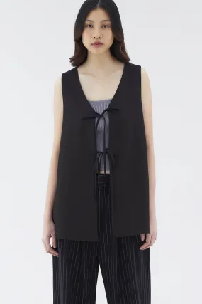 Darelyn Front Tie Longline Vest