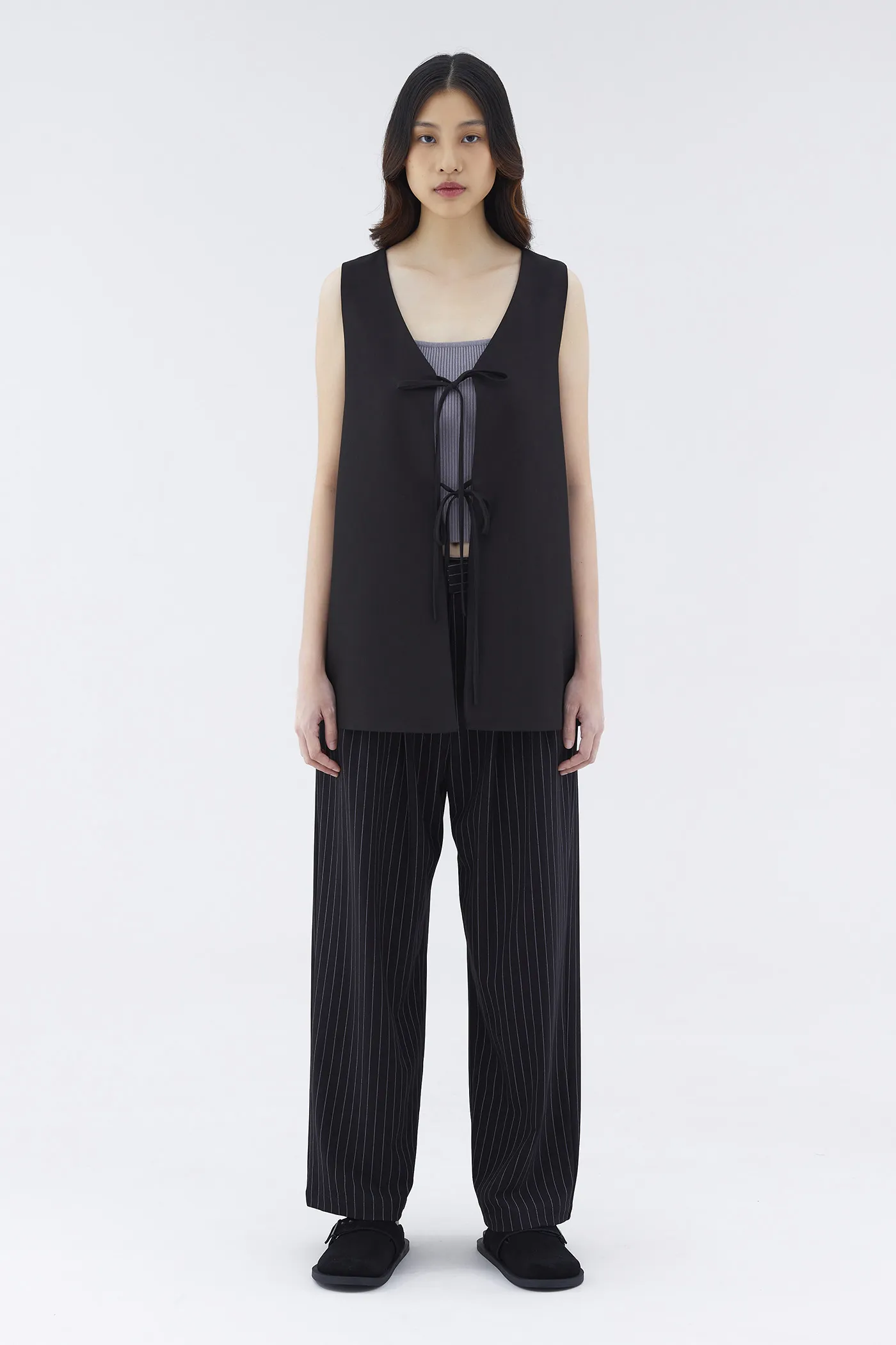 Darelyn Front Tie Longline Vest