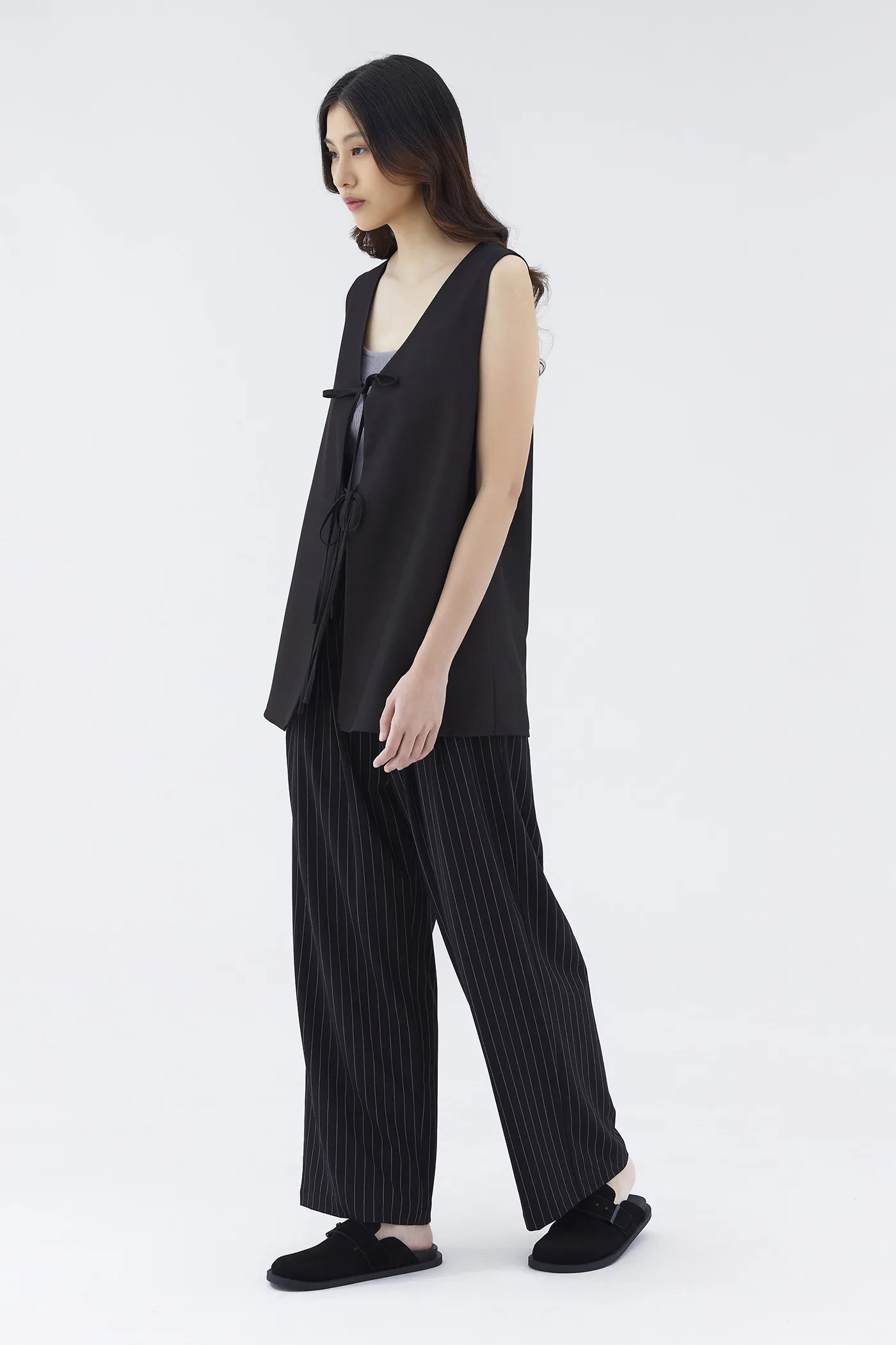 Darelyn Front Tie Longline Vest