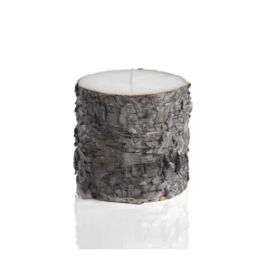 Dark Birchwood Fragrance Free Pillar Candles