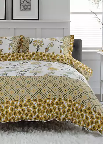 Deyongs Sage Jacobean Style 200 Thread Count Duvet Cover Set | Kaleidoscope