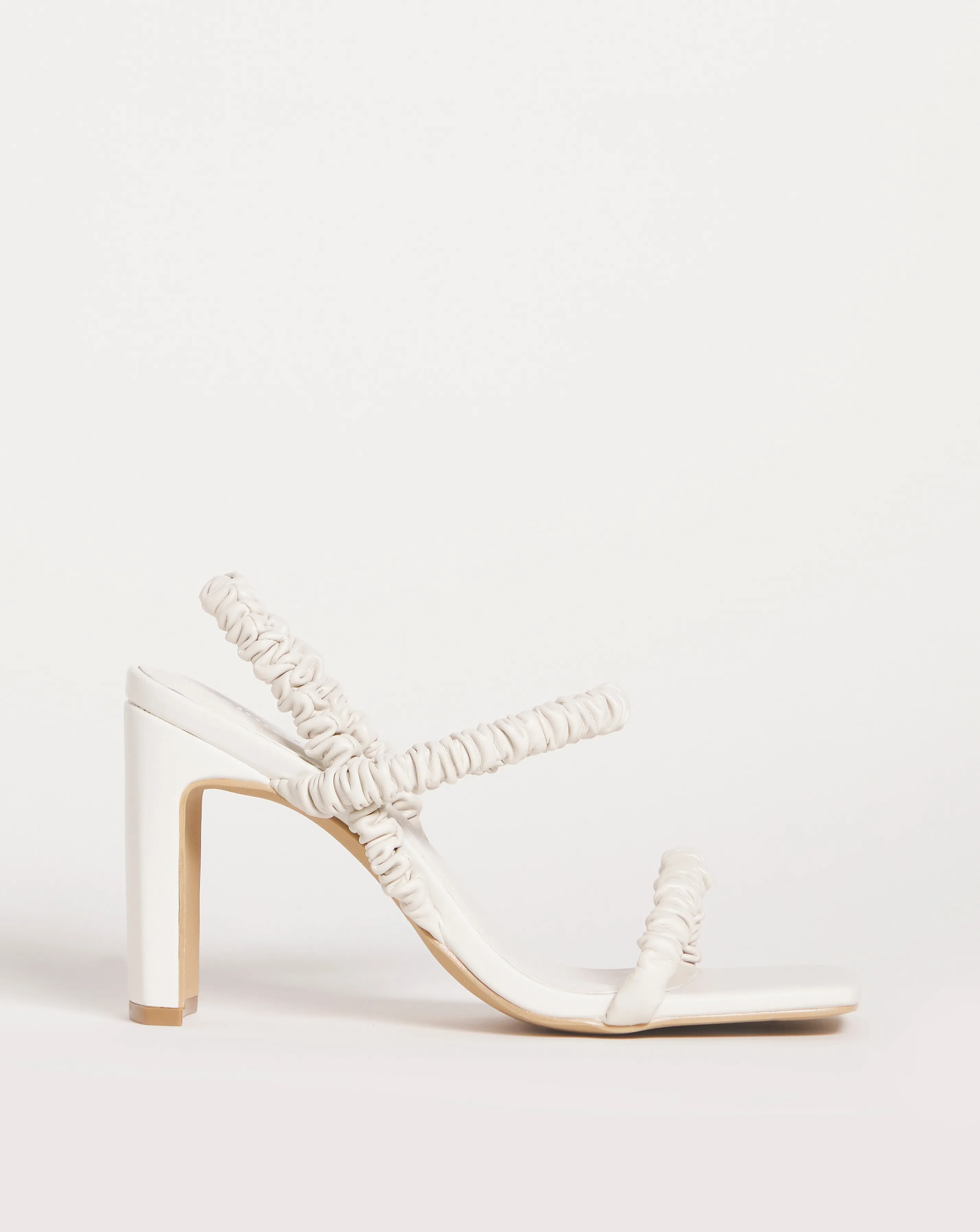 Diandra Ruched Strap High Heeled Sandals Ex Wide Fit | Simply Be