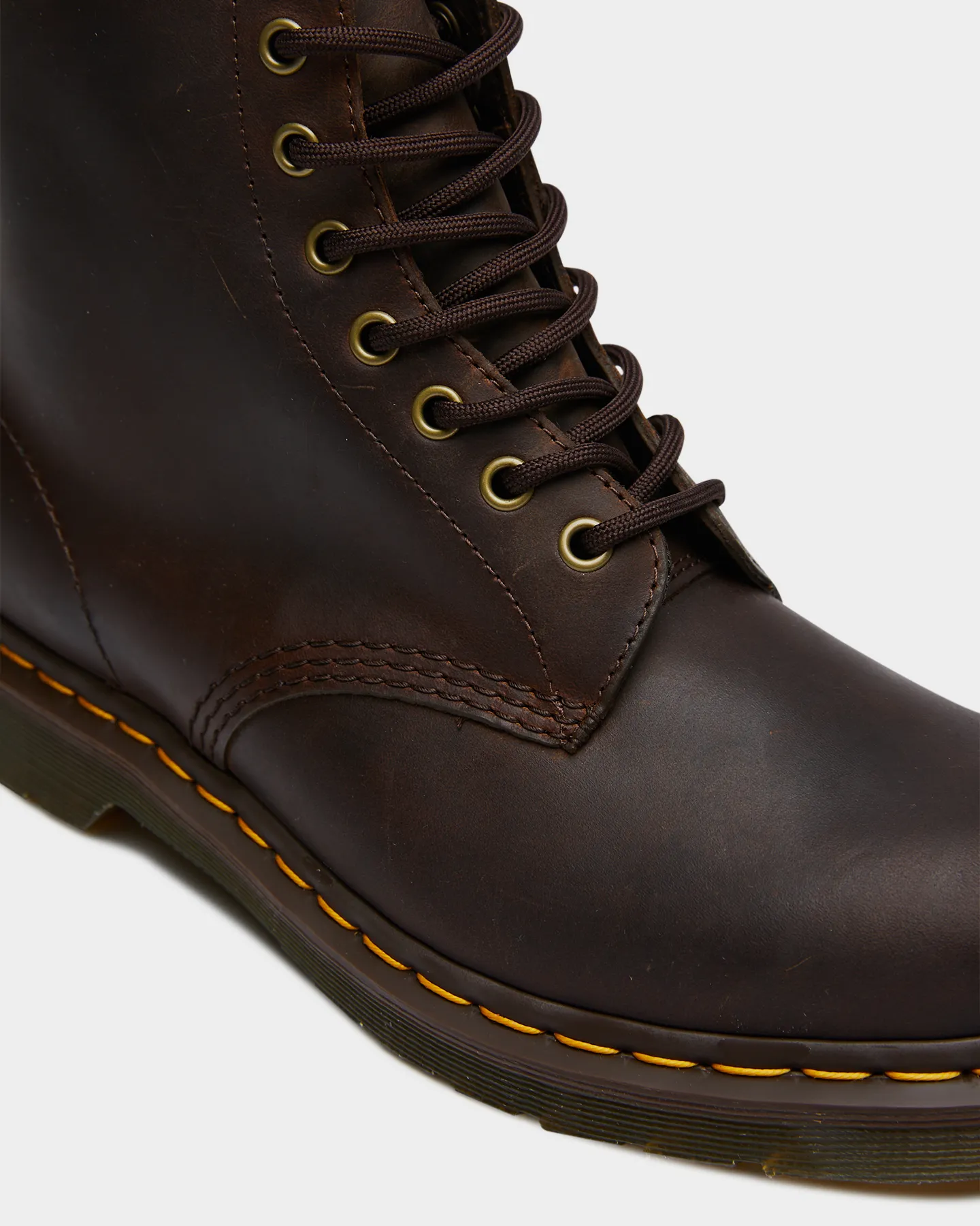 Dr. Martens 1460 8 Eye Boot Dark Brown Crazy Horse - Dark Brown Crazy Horse | SurfStitch