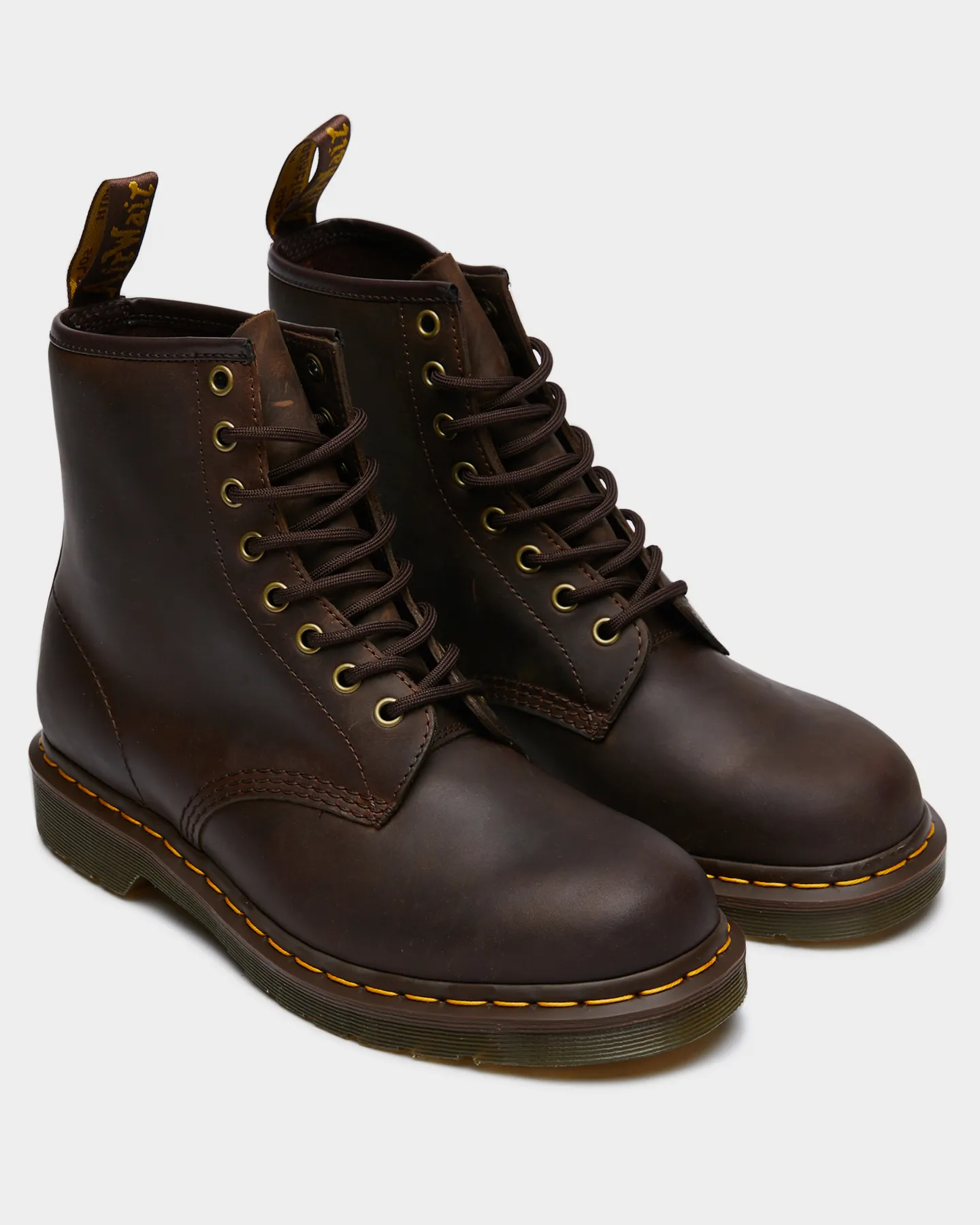 Dr. Martens 1460 8 Eye Boot Dark Brown Crazy Horse - Dark Brown Crazy Horse | SurfStitch