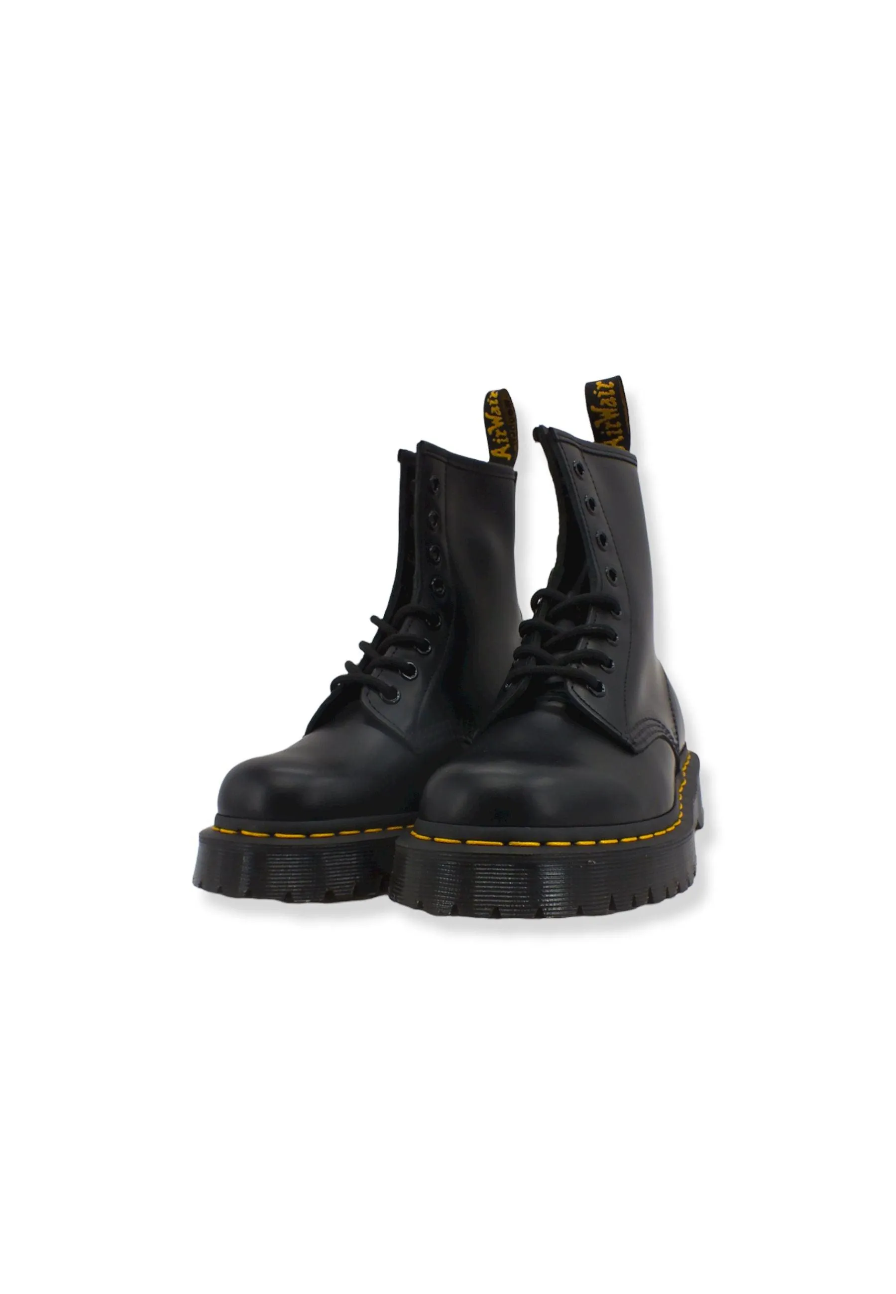 DR. MARTENS Bex Smooth Stivaletto Anfibio Donna 8 Fori Black 1460BEX-25345001