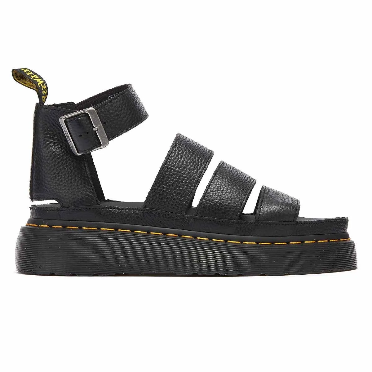 Dr. Martens Clarissa II Quad Womens Black Platform Sandals