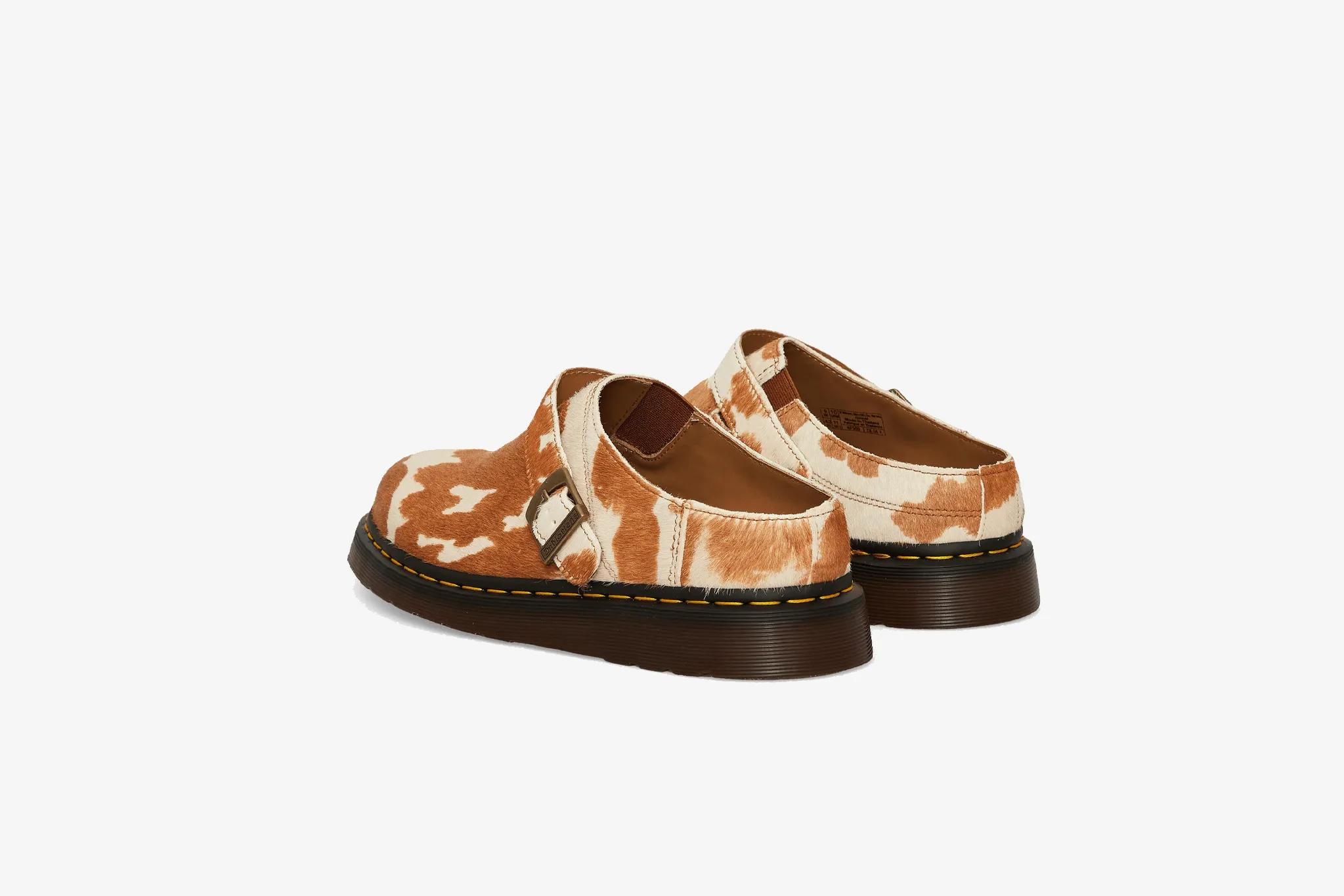 Dr. Martens Isham Hair-On Cow Print Slingback Mule  M - Jersey Cow Print