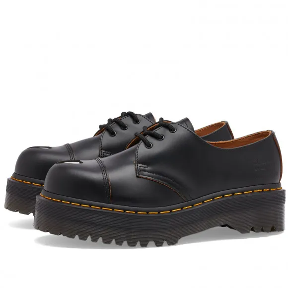 Dr. Martens Women's x MadeMe 1461 Quad Black Vintage Smooth