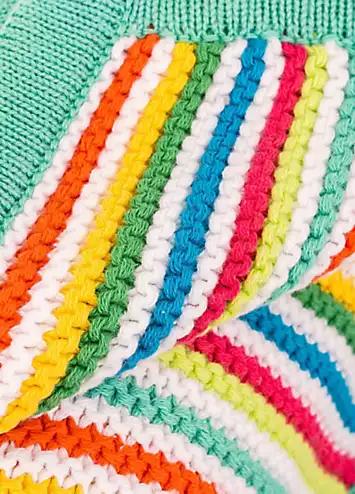 East Coast Nursery Stripe Knitted Blanket | Grattan