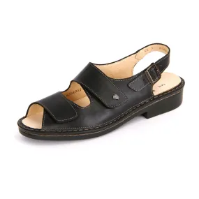 Finn Comfort Tahiti Women's Sandals - Elegant Black Leather with Comfortable Support