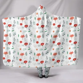 Flower Garden Hooded Blanket