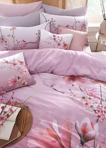 Freemans Home Sakura Cotton 180 Thread Count Printed Duvet Cover Set | Kaleidoscope