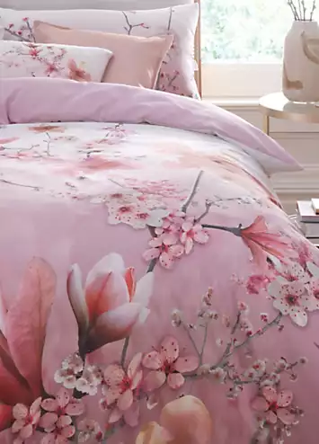 Freemans Home Sakura Cotton 180 Thread Count Printed Duvet Cover Set | Kaleidoscope