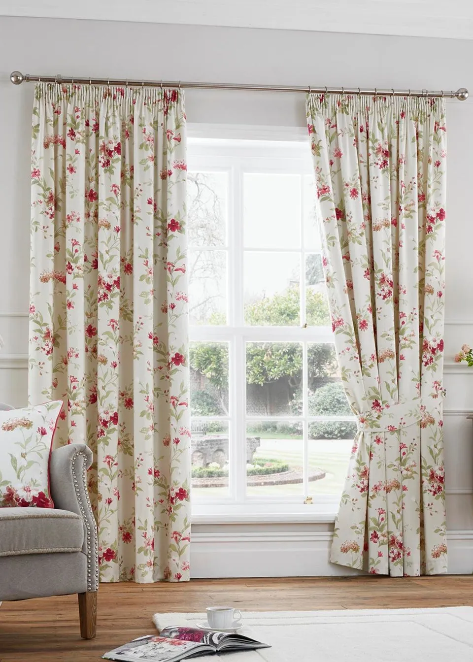 Fusion Jeannie Cream Pencil Pleat Curtains