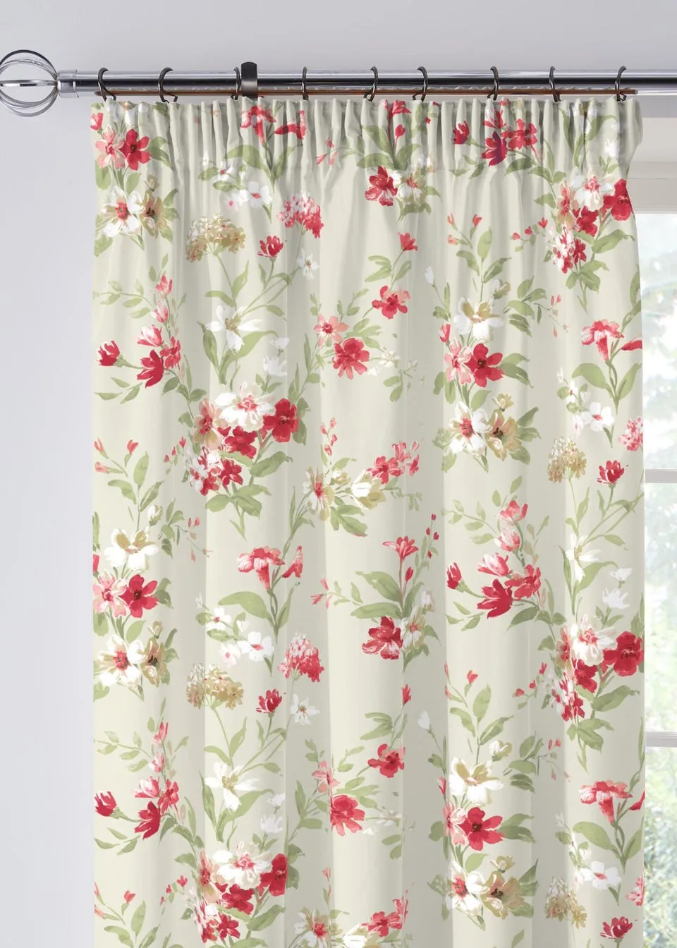 Fusion Jeannie Cream Pencil Pleat Curtains