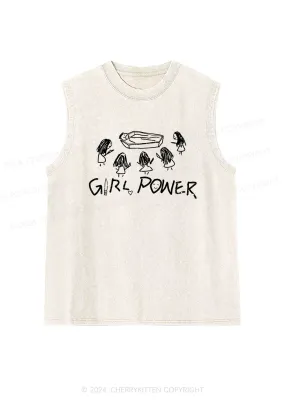 Girls Power Y2K Washed Tank Cherrykitten