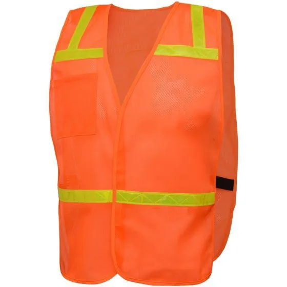 GSS Economy Enhanced Visibility Identification Safety Vest 3122 ORANGE